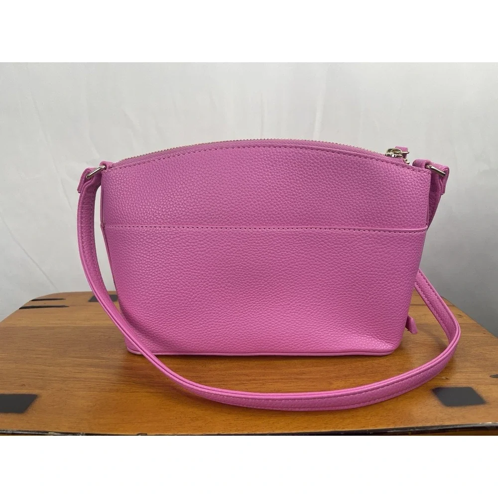 Nanette Lepore Pink Lipstick Crossbody Purse EUC